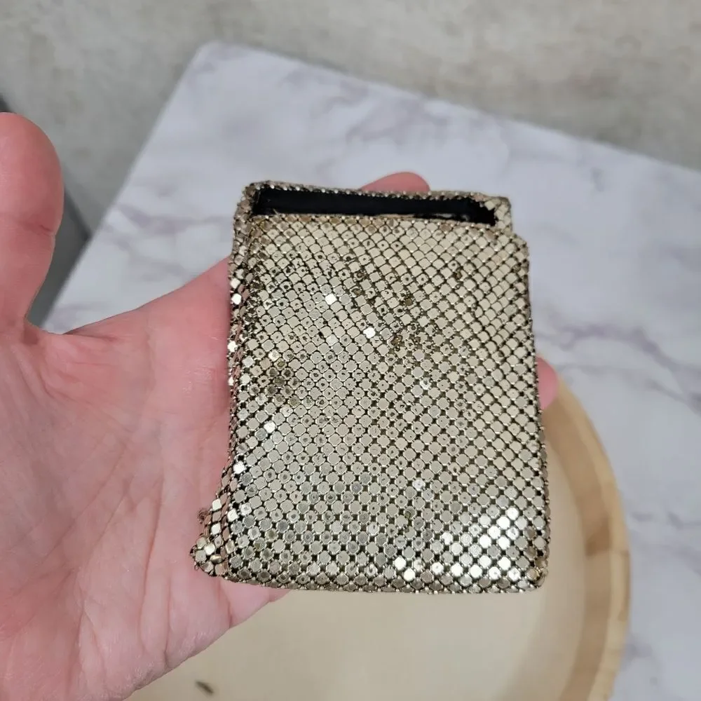 1950s Western Germany Silver Toned Chainmail Bi-Fold Wallet Women's